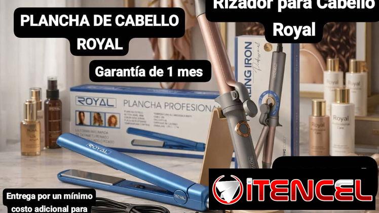 PLANCHA DE CABELLO ROYAL+ Rizador para Cabello Royal, Garantía de 1 mes, Entrega por un mínimo costo adicional