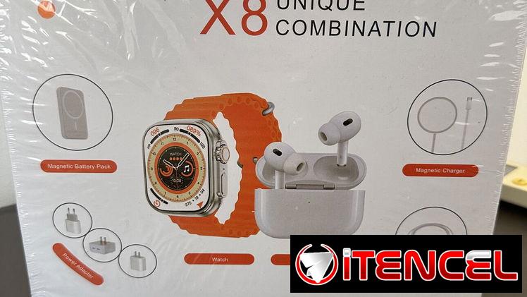 Reloj con audífonos y batería