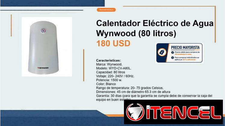 Calentador Eléctrico de Agua Wynwood (80 litros)
