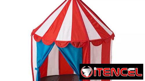 Casita para niños estilo carpa de circo (de uso)