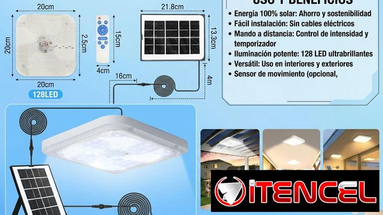 Lamparas recargable con panel solar