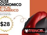 Mouse ergonómico vertical inalámbrico
