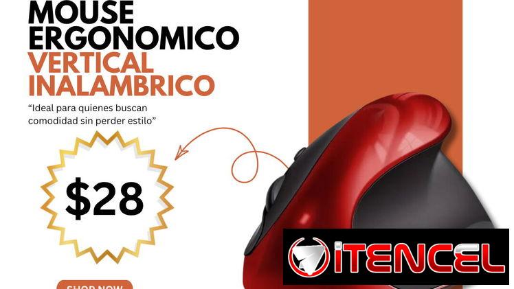 Mouse ergonómico vertical inalámbrico