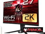 🖥️Monitor ASRock 27″ PG27Q15R 2K ▌QHD 2K (2560x1440p) ▌165Hz ▌1ms (MPRT) ▌Antena Wi-Fi  🎁NUEVO EN SU CAJA🎁 + Garantia