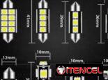 Bombillos LED para lamparas de interiores, maleteros o chapa.