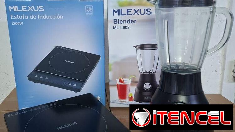 *Combo* Licuadora Milexus con vaso de cristal y Cocina de Inducción Milexus
