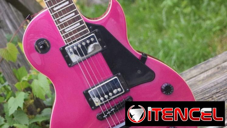 Electric Guitar Mahogany Body Maple Top Metallic Magenta (Groove Canadian Brand)