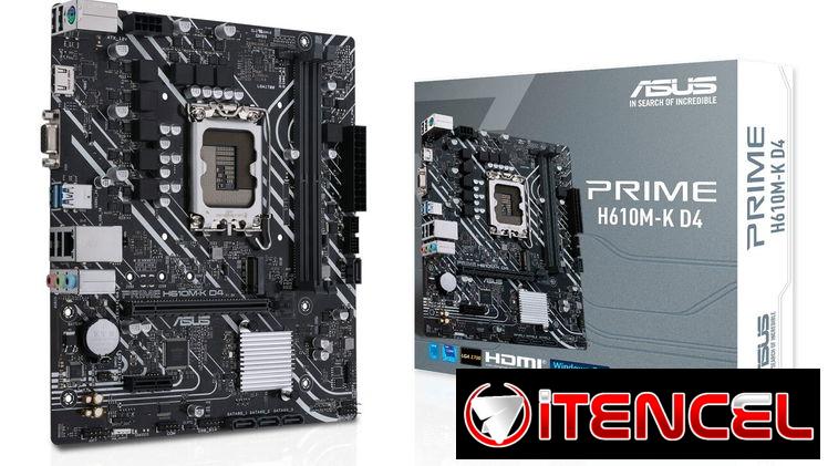 GANGA_BOARD ASUS PRIME H610M-K D4 + MICRO CORE i5-12400(12ma GEN) + 8GB RAM DDR4 VULCAN Z(3200Mhz)|SELLADO!!.
