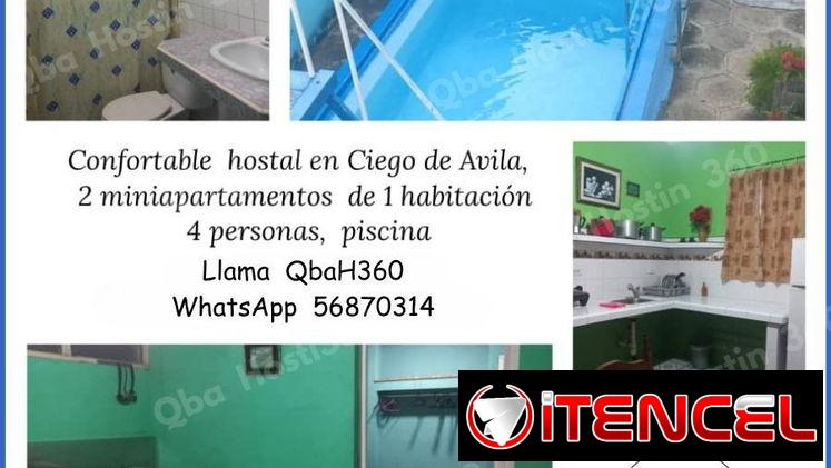 Casa de 2 Miniapartamentos con Piscina en Ciego, llama y conoce precios!!