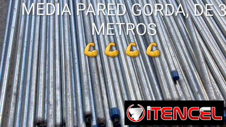 Tubos galvanizados de media