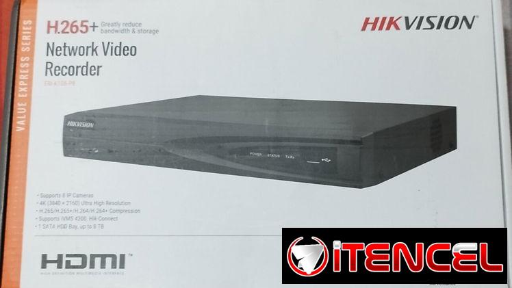 NVR Hikvision 4k 8ch POE H265+ 58757374