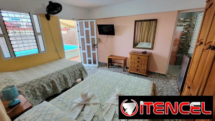 Cod.Z 🏠 Villa Privada en Boca Ciega | Piscina, Ranchón y Bar + 5 Cuartos 📶