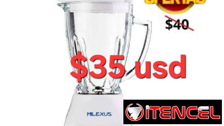 ‼️Licuadora Milexus 1.5L 550W con vaso de cristal ‼️Factura y garantía ‼️