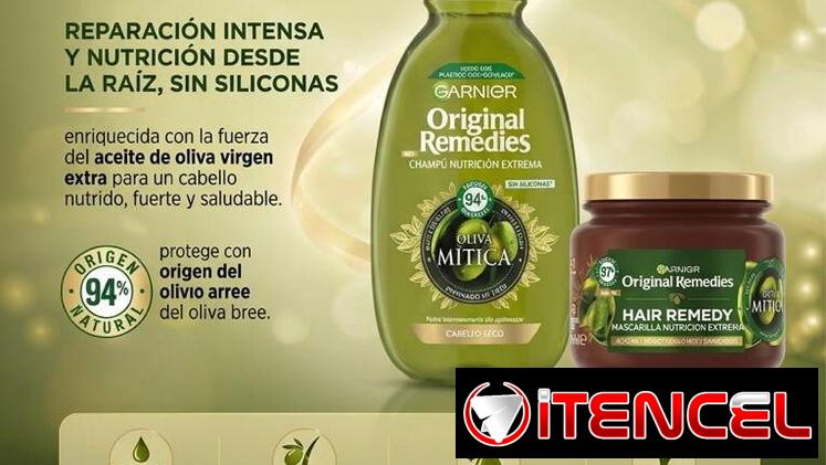 Garnier Original Remedies champú y mascarilla para cabello seco, quebradizo, sin brillo o con tendencia a encresparse