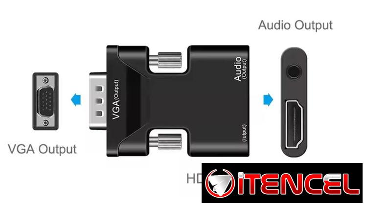 Adaptador HDMI-VGA (con audio)