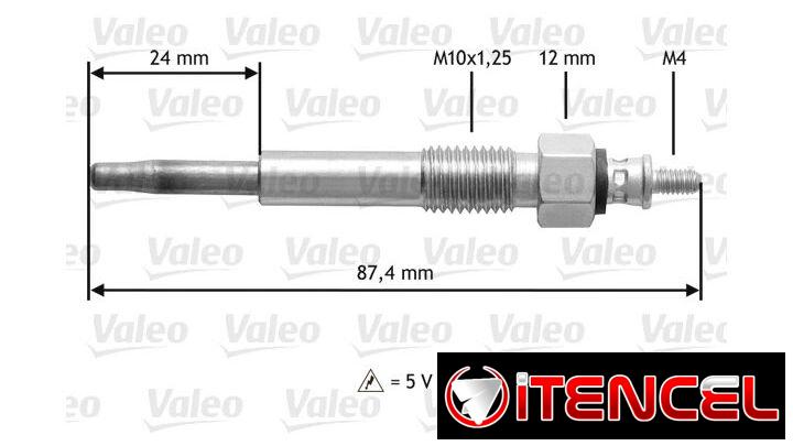 bujias de precalentamiento para motores opel isuzu  4 unidades  para ISUZU C240 C190 C201 C221 4BA1 D500 42V