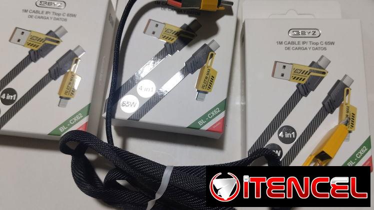 Cable para carga y datos 4en1