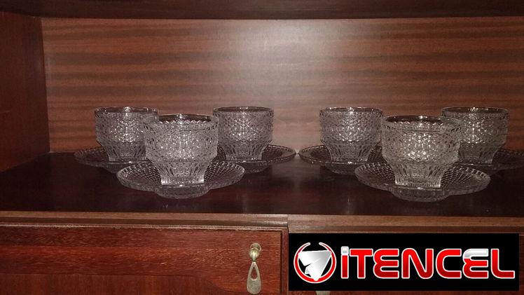 Dulceras y bomboneras de cristal tallado origen europeo