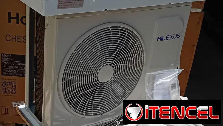 Split de 1 tonelada Milexus Tuberías de cobre 3.5 mtrs Precio $255 USD Transporte Adicional Garantía 1 mes