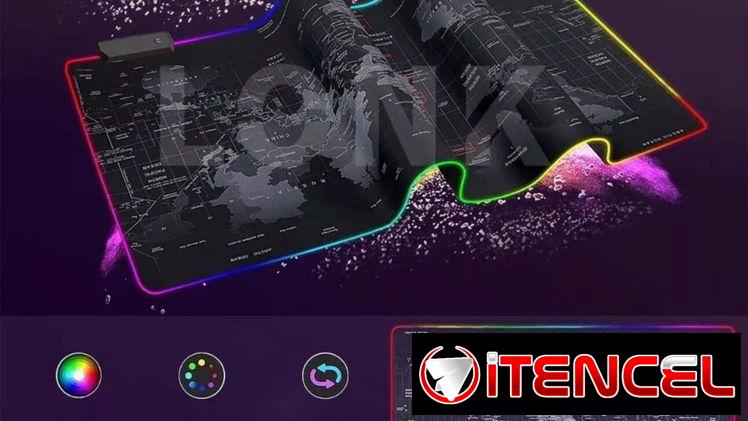 Mousepad/ Alfombrilla XXL bordes RGB para juegos .  20 USD