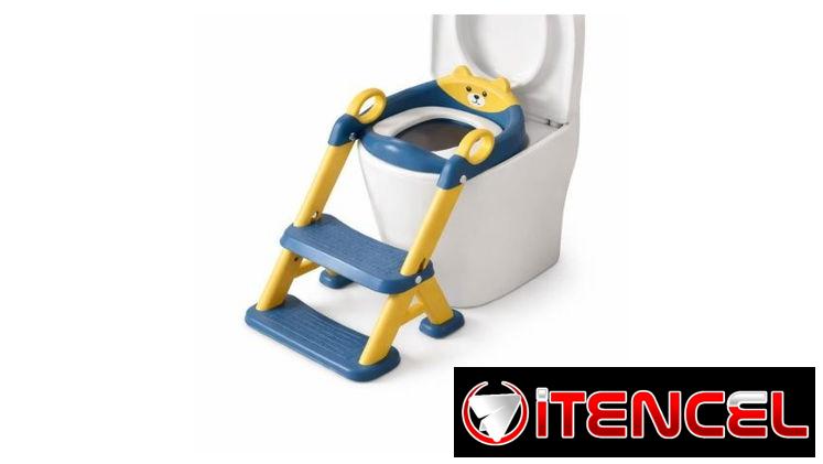 ESCALERA CON ASIENTO REDUCTOS DE INODORO INFANTIL .
