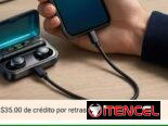 Audífonos inalambricos f9 con función power bank