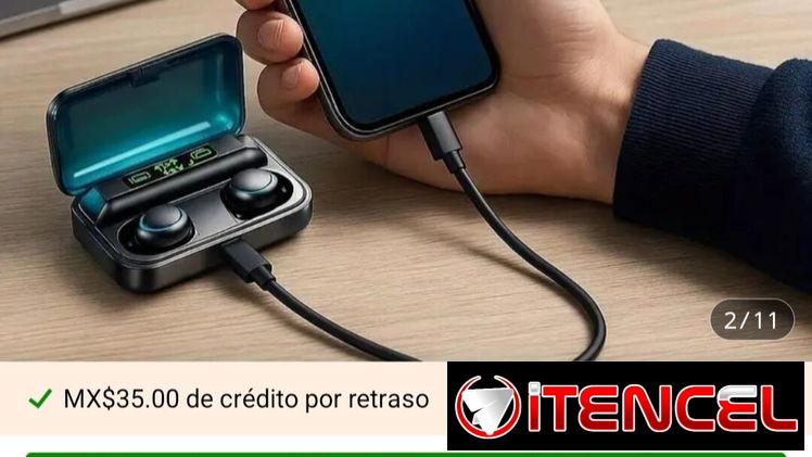 Audífonos inalambricos f9 con función power bank