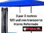 Carpas azules y verdes. 3 metros cuadrados