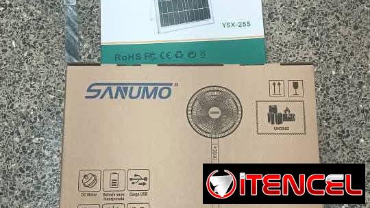 Ventiladores de Pedestal Recargable Sanumo LED tubo,modo de control mando a distancia, 6 v, duración de la bateria
