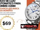 LOUIEJUELEN Reloj Suizo de Lujo Automático para Hombre 42mm | videojuegoshabana.com