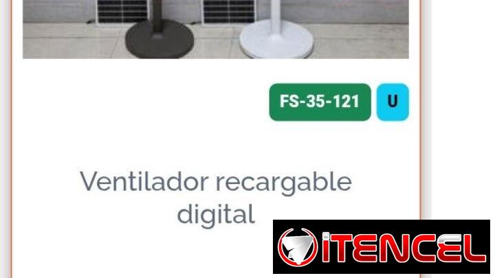 Ventiladores Recargable