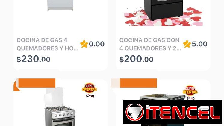Cocinas de gas con horno