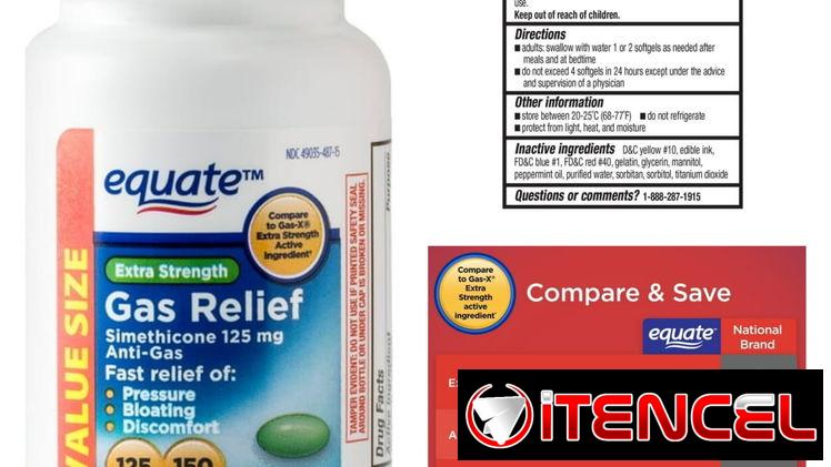 Simeticona 125mg, 72 tabletas y 150 tabletas pomos sellados