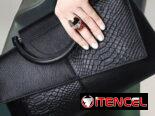 Bolso de mano europeo y de mujer con estampado de cocodrilo en cuero sintético, elegante bolso de noche, bolso de hombro