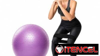 Balón De Yoga Inflable Con Superficie Antideslizante + Banda Elástica Cerrada De Resistencia, con factura, somos empresa