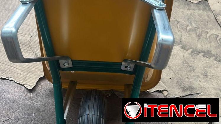 Vagón de construcción completo de metal con goma maciza excelente calidad