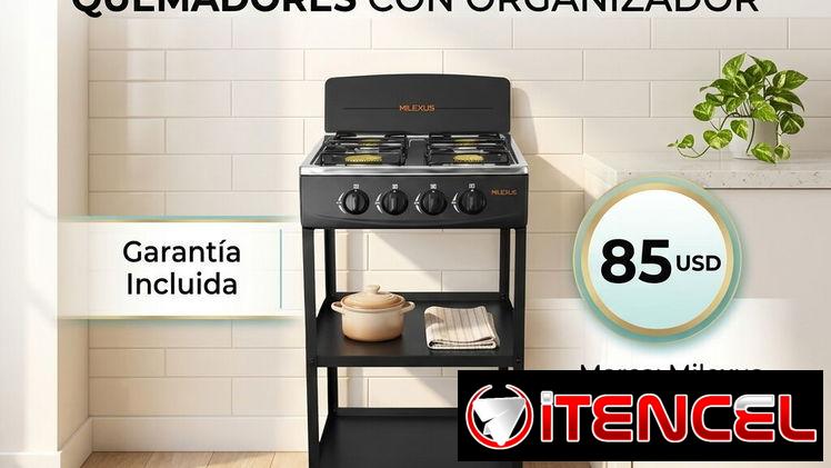 Cuatro Quemadores / Cocina con Organizador