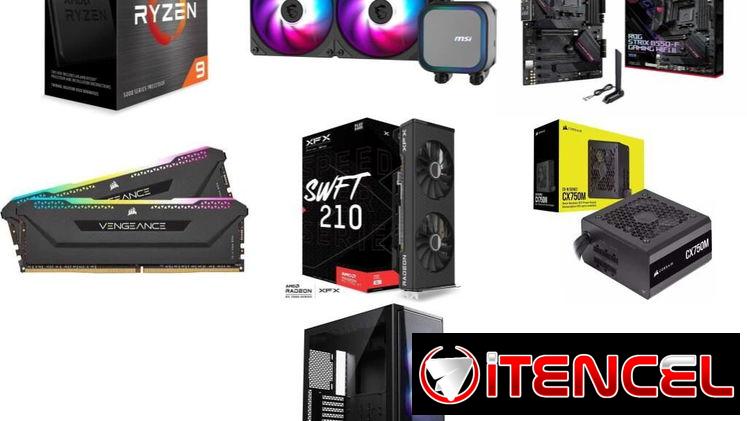 ESTRENA AHORA PC 9 5900X 🤩 ROG Strix B550-F Gaming Wifi II -32GB -RX 7700XT 12GB -750W 🆕 0km