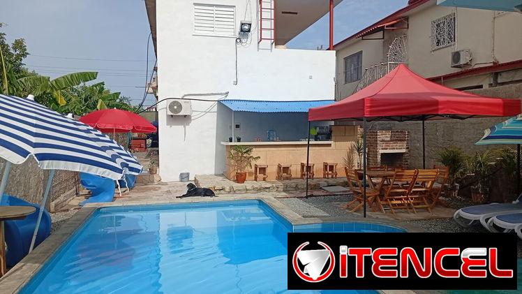 🏖 Rentamos casa Eilyn de 2 habitaciones con piscina grande en Guanabo. Paneles solares. Whatssap 52 95 94 40🏖
