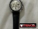 Reloj para hombre, con cronómetro, correa de cuero genuino, elegante