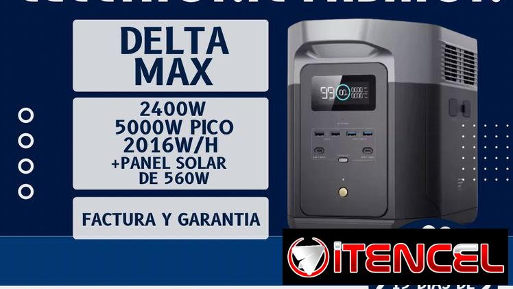 ENGINUITY 3686WH 3600W PICO 7200W + PANEL SOLAR DE 200W 1800USD ✅️ECO FLOW DELTA MAX 2400W PICO 5000W 2016WH 1200USD