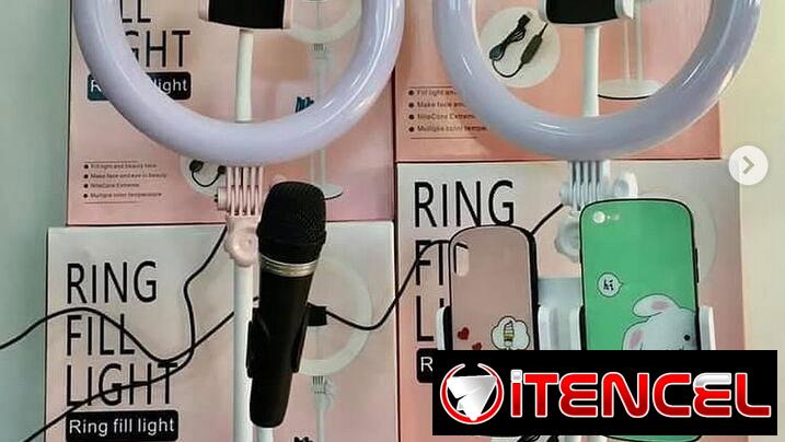 Aro de luz 27 cm,de mesa; para fotos y videos – nuevo.