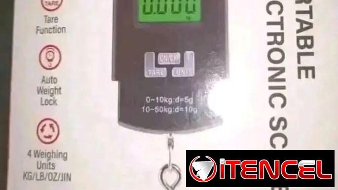 Pesa digital de mano de hasta 50 kg