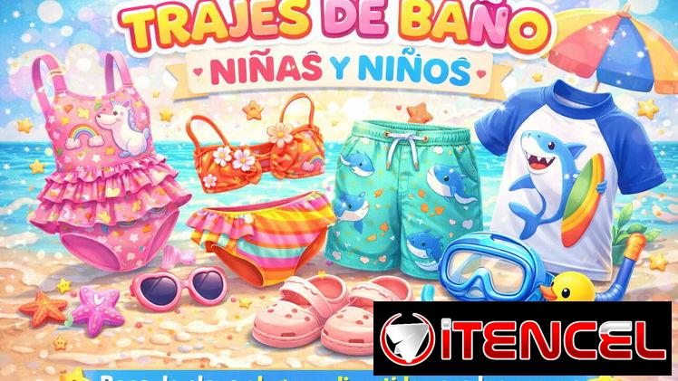 Trajes de baño, trusas, conjuntos, playa, piscina, niños y niñas