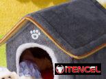Casa para mascotas, Lavable, Material Duradero, Fácil de limpiar, Apta para Gatos y Perros.