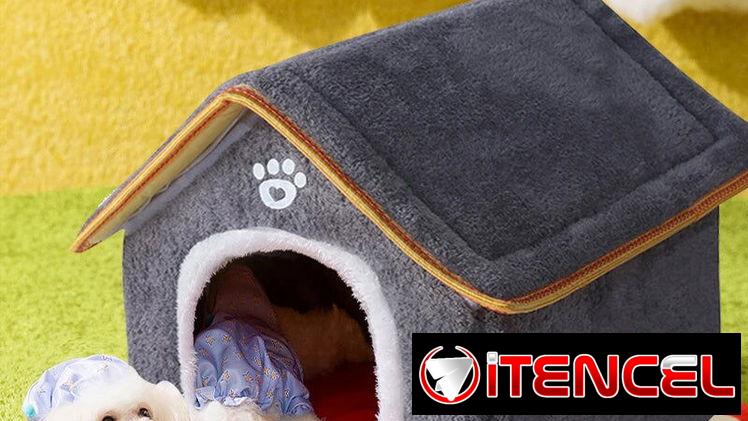 Casa para mascotas, Lavable, Material Duradero, Fácil de limpiar, Apta para Gatos y Perros.
