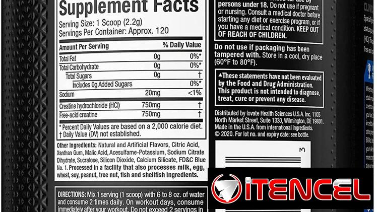 Creatina CellTech Creactor HCL (Muscletech) 120serv 50512915