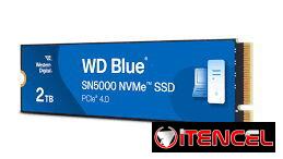 Disco Solido m.2 Western Digital Blue SN5000 NVMe de 2 TB – PCIe Gen 4.0, M.2 2280, hasta 5,150 MB/s