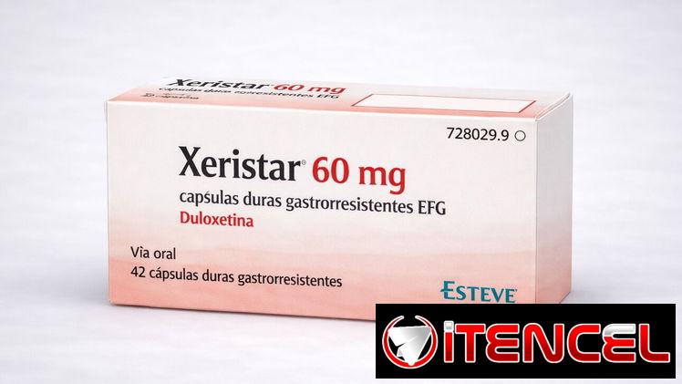 Duloxetina 60 mg (Xeristar)  Caja con 42 tabletas