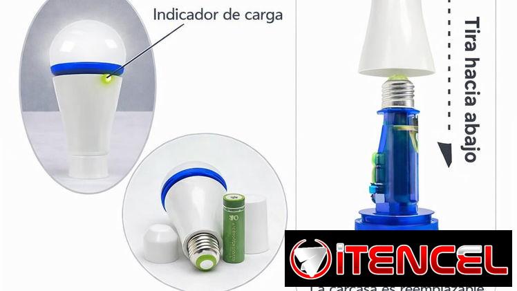 💡RECARGABLE 💡BOMBILLO LED RECARGABLE DE EMERGENCIA.